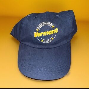 Vermont Green Mountain State New With Tags OSFA Strapback Hat New Old Stock